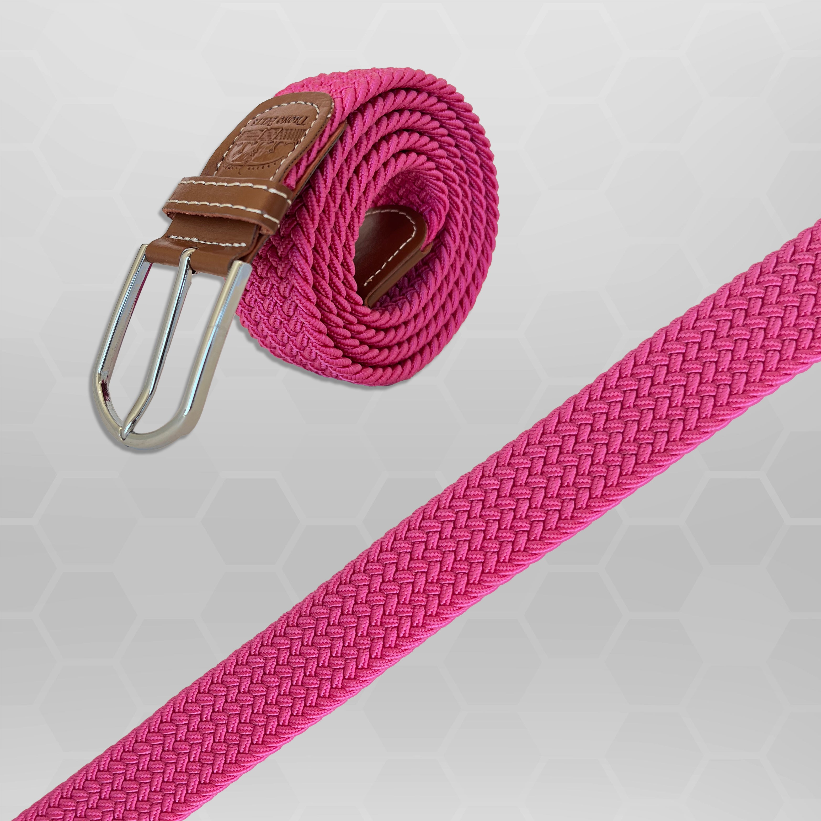 Bubblegum Pink Stretch Belt