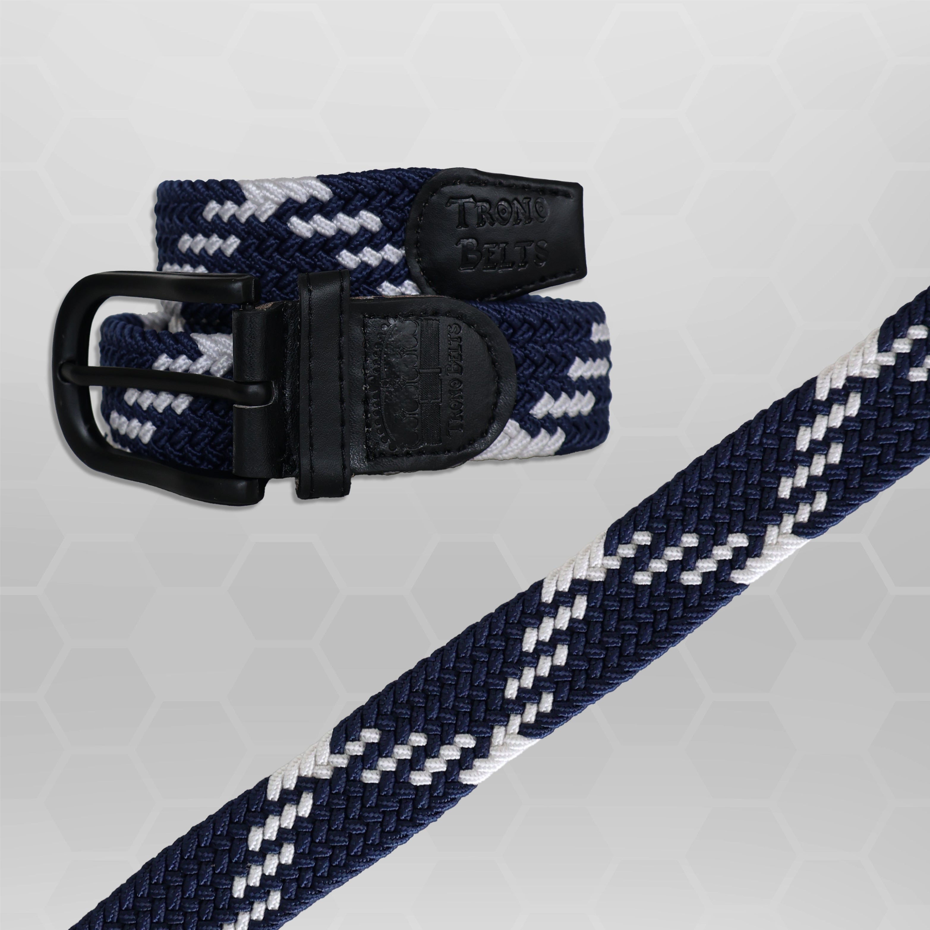 Checkmate Blue - Fitted Belt