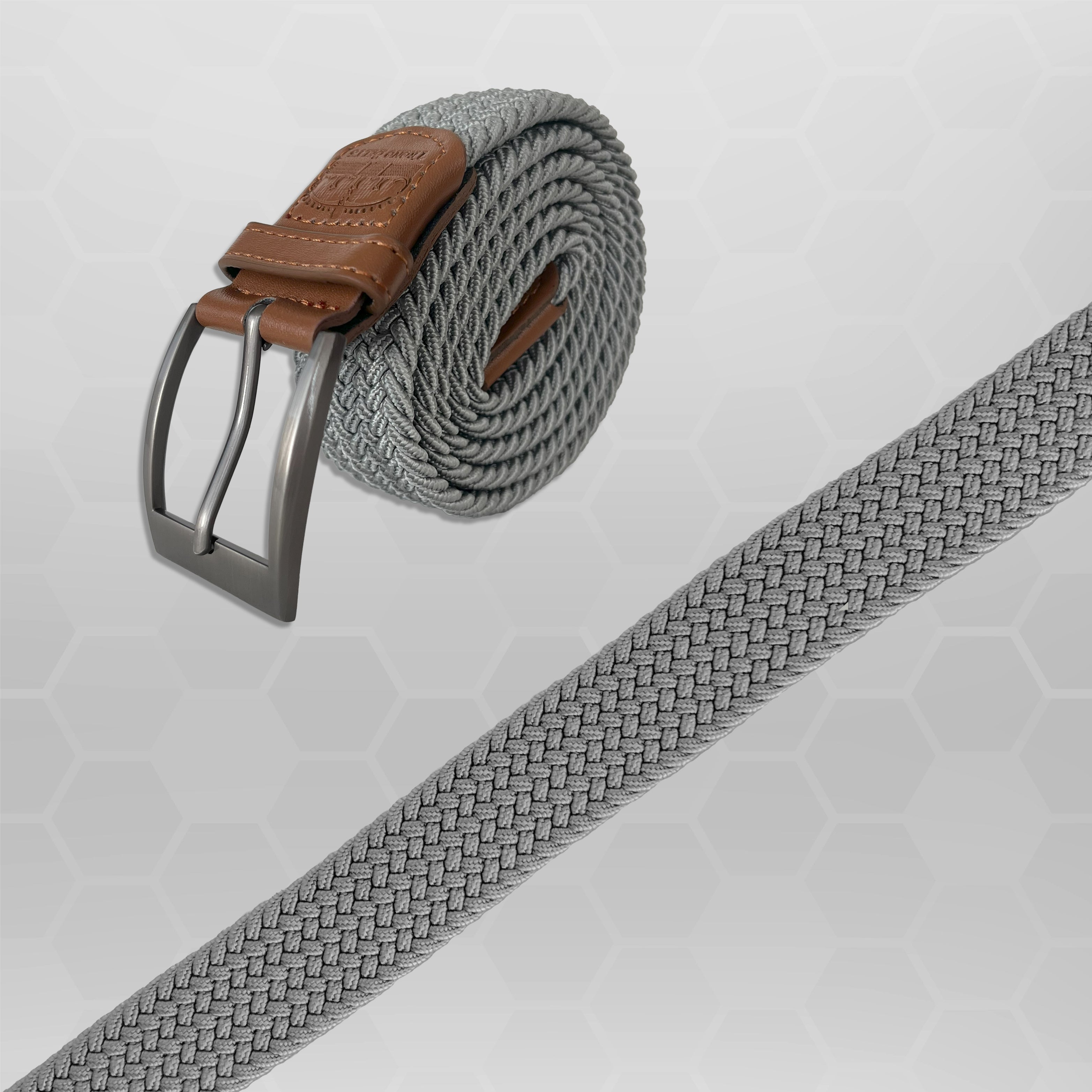 Pearl Gray Stretch Belt