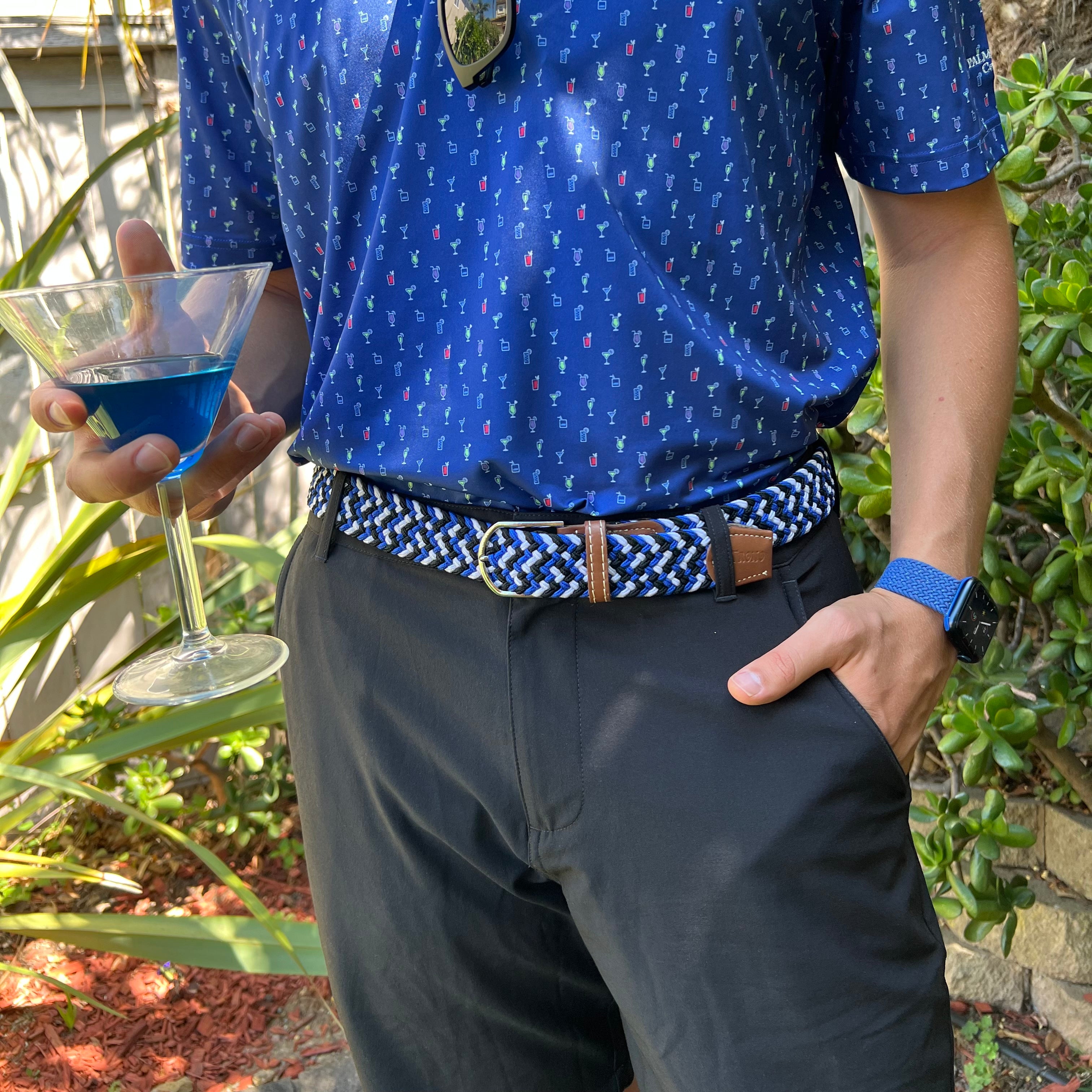 Royal Skies Stretch Belt