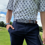 Derby Blue Stretch Belt