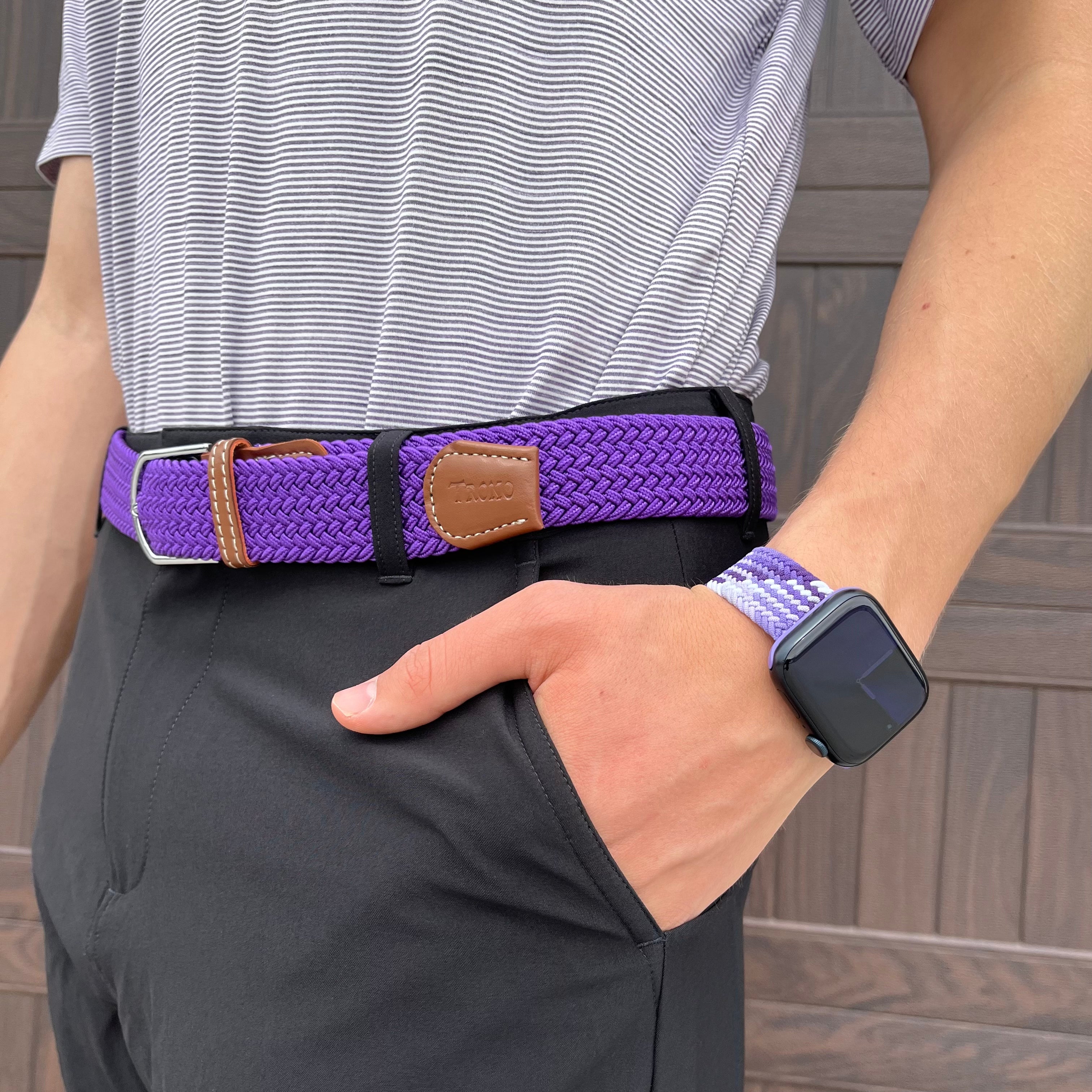 Purple Stretch Belt