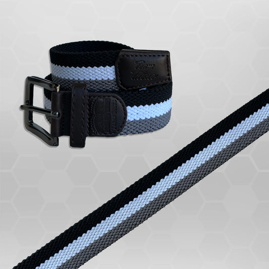 Black, White & Gray Premium Stretch Belt